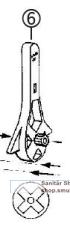 Centra Stellhebel+Schraube VMM, zu ZR (030000518)