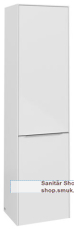 V&B Hochschrank 1 x T�r, 1 x W�scheklappe, 1x fixer Fachboden, 2x Glasfachboden, Anschlag (Scharnier) rechts, wandh�ngend, Eckig (C59300VE)