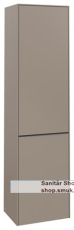 V&B Hochschrank 1 x T�r, 1 x W�scheklappe, 1x fixer Fachboden, 2x Glasfachboden, Anschlag (Scharnier) rechts, wandh�ngend, Eckig (C59302VM)