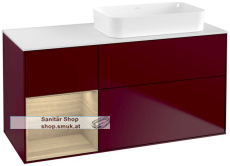 V&B Waschbeckenunterschrank 1x Accessory Paket Finion, 3x Auszug mit Antirutsch-Boden, mit LED-Beleuchtung, Waschbecken rechts, wandhängend, mit Regalelement (beleuchtet), ohne Hahnlochbohrung, Eckig (F681PCHB) V&B Waschbeckenunterschrank 1x Accessory Paket Finion, 3x Auszug mit Antirutsch-Boden, mit LED-Beleuchtung, Waschbecken rechts, wandhängend, mit Regalelement (beleuchtet), ohne Hahnlochbohrung, Eckig (F681PCHB)