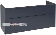 V&B Waschbeckenunterschrank 4x Auszug mit Antirutsch-Boden, 2 x Accessory Schale (klein), mit LED-Bodenbeleuchtung, mit Schubladeninnenbeleuchtung, Waschbecken mittig, wandh�ngend, Eckig (C602L2VQ)