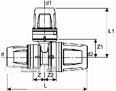 TECElogo T-St�ck reduziert (36645201616)