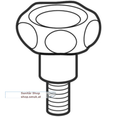 Geberit Drehgriff f�r Rohrhalter (GE242464001)