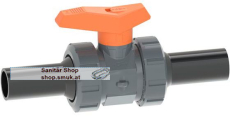 Kugelhahn Typ 542 PVC-U m.Stumpfschw.St (GF161542836) Kugelhahn Typ 542 PVC-U m.Stumpfschw.St (GF161542836)