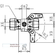 Kugelhahn 546 Pro P PVC-U FKM d32DN25 (GF199250055) Kugelhahn 546 Pro P PVC-U FKM d32DN25 (GF199250055)