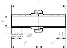 Verschr. isoliert PE100 SDR11 PN16 d40 (GF738514609) Verschr. isoliert PE100 SDR11 PN16 d40 (GF738514609)
