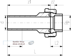 Üg Verschr INOX SDR11 PN16 d40-Rp1 1/4" (GF738540209) Üg Verschr INOX SDR11 PN16 d40-Rp1 1/4" (GF738540209)