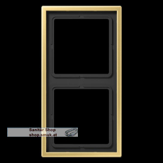 Rahmen 2fach, LS 990, Messing classic, s (JNGME2982C)
