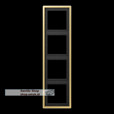 Rahmen 4fach, LS 990, Messing classic, s (JNGME2984C) Rahmen 4fach, LS 990, Messing classic, s (JNGME2984C)
