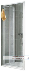 Kermi Ibiza2000 Faltt�r 75x185cm silber Gl.ESG P Clean (KII2FTD075181PK)