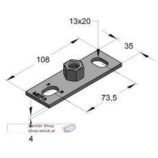 Grundplatte Typ I, Anschluss 1/2'' (MEFGP1/2) Grundplatte Typ I, Anschluss 1/2'' (MEFGP1/2)