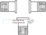 Oventrop Gewindet�llen-Set f�r Dreiwegeventil DN 25 1" (OV1130294)