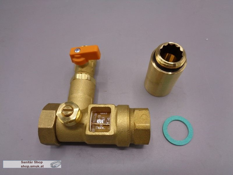 DeDietrich FLOWMETER 3/4" 3-22L/MIN + KFE-HAHN (7631032)