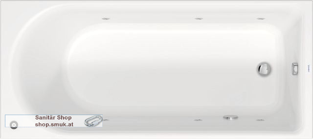 DU Whirlwanne D-Neo 1800x800mm, wei�, (760475000JP1000)