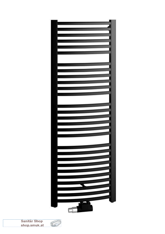 Kermi Basic -50 R BH1448x35x599mm QN817, schwarz soft (RAL 9005 MT) (ER01M150060AXXK)