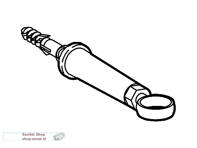GROHE Sp�lrohrschelle 37132 mit verdeckter Befest. f�r Sp�lrohr 28mm (37132000)