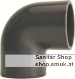 GF Winkel 90 GradPVC-U da63 PN16 (GF721100111)