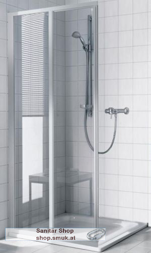 Kermi Ibiza2000 Eckeinstieg- teil100x200cm weiss Glas ESG A (KII2ED2100202AK)