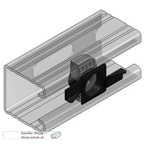 Stex Montageplatte MP-X 45 V4A, M8 (MEF481600)