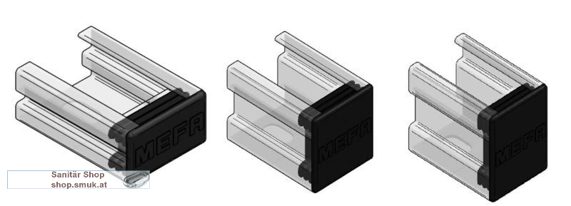 Schutzkappe C-Profil Stex 35, fur Profil (MEFEK35/20)