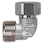 Anschlussbogen 90� aus Messing vernickelt (1624816)
