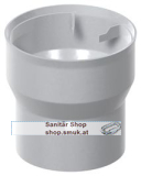 Direktablauf aus Edelstahl mit Glocke DN 70 f�r Balkonplattenst�rke 180 mm (0174.52.76)