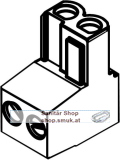 Anschlussklemme 2-pol grau (87444040910) Anschlussklemme 2-pol grau (87444040910)