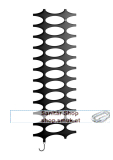Kermi Ideos -E BH1151x35x508mm P=400W,RAL9005 MT,WWS swz,rechts (IDE1012500304XK)