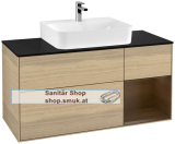V&B Waschbeckenunterschrank 1x Accessory Paket Finion, 3x Auszug mit Antirutsch-Boden, mit LED-Beleuchtung, Waschbecken mittig, wandh�ngend, mit Regalelement (beleuchtet), mit Wandbeleuchtung, Eckig (G172GNPC)