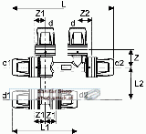 TECElogo Kreuzungsfitting (3664716)