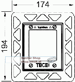 TECEloop Urinal Einbaurahmen (02371SW)