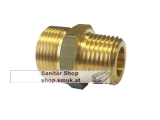 MS-Doppelnippel 1/2"AG/G - 1/2"AG/R (ARM120DNR054054)