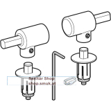GE Flow Scharniere Set-2 AbsA ab 07-2009 (GE598054000)
