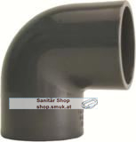 GF Winkel 90 GradPVC-U da63 PN16 (GF721100111)