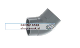 Winkel 45Gr. PVC-U SDR13.6 PN16 d63 (GF721158111)