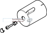 HG Griff f�r Thermostat Aufputz chrom (HG92836000)