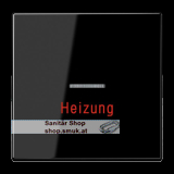 Wippe 1fach, Aufschrift "Heizung", mit L (JNGLS990HSW)