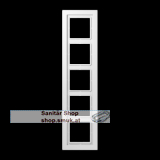 Rahmen 5fach, LS-DESIGN, Duroplast, alpi (JNGLSD985WW)