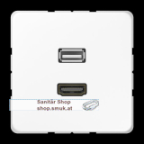 HDMI / USB 2.0, Thermoplast, Serie CD, a (JNGMACD1163WW)