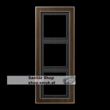 Rahmen 3fach, LS-DESIGN, Messing antik, (JNGMED2983AT)