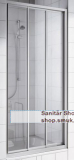 Kermi Ibiza2000 Gleitt�r 100x200cm silber Gl. ESG A (KII2STD100201AK)