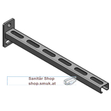 Konsole C-Profil 27/18, L= 315 mm (MEF18010315) Konsole C-Profil 27/18, L= 315 mm (MEF18010315)