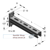 Konsole C-Profil 45/45 V2A, L= 420 mm (MEF480663) Konsole C-Profil 45/45 V2A, L= 420 mm (MEF480663)