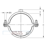 Rohrschelle Titan HD 50x5, 152 mm M16 (MEF76643) Rohrschelle Titan HD 50x5, 152 mm M16 (MEF76643)