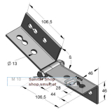 Profil-Gelenkverbinder C-Profil 45, (MEF8122700) Profil-Gelenkverbinder C-Profil 45, (MEF8122700)