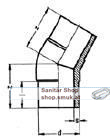 PE 100-Winkel langschenkelig 200 mm (PEL1011W20030)