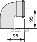 Vaillant Alu-Bogen f�r Abgasleitung (VA2640130)
