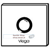 Visign for More 100-Abdeckplatte, 150x140, ESG parsol/schwarz Viega 633387 (633387)